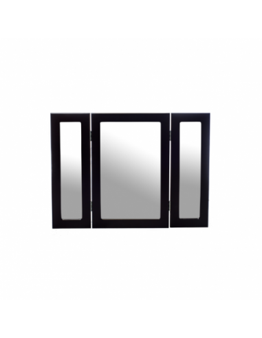 Espejo Tríptico 80x60 - Laqueado Wengue