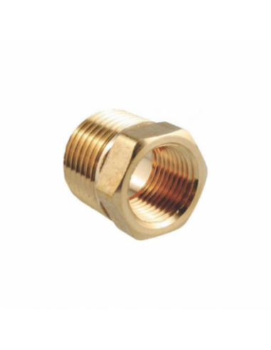 Cupla Reducción Bronce Gas 1/2x3/8