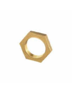 Tuerca plana Bronce Gas 3/8