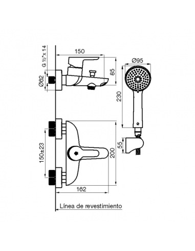 FV 310/B5 Ducha Exterior con T...