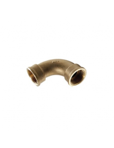 Curva Bronce Agua HH 3/4 a 90