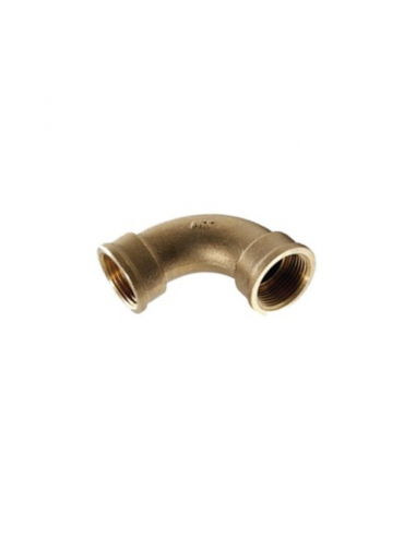 Curva Bronce Agua HH 3/4 a 90