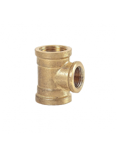 Tee Reducción Bronce Agua...