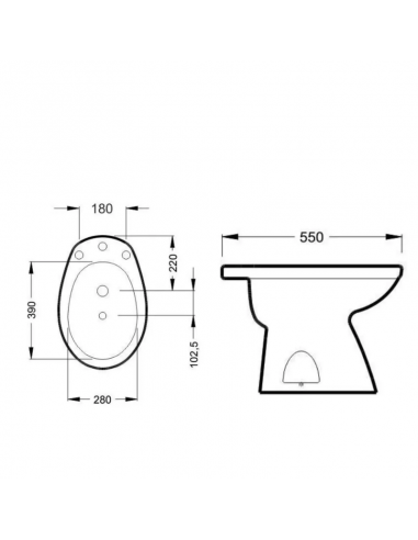 Bidet 3 Agujeros - Línea Italiana-Capea