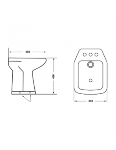 Bidet Alto - Línea Integral