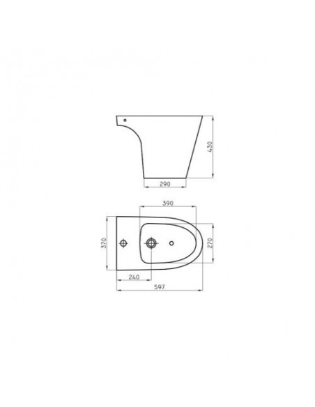 Bidet Marina 1 Agujero