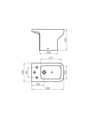 Bidet Trento 3 Agujeros