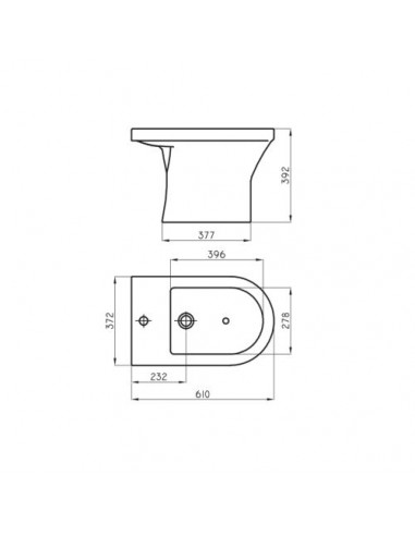 Bidet Varese 1 Agujero