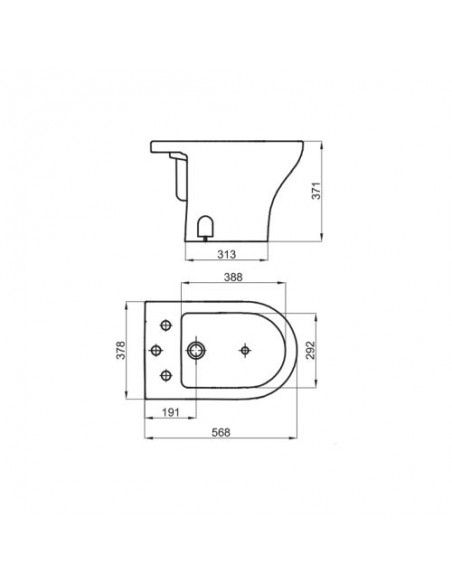 Bidet Veneto 3 Agujeros
