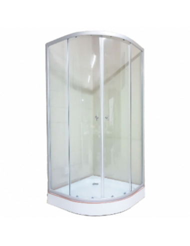 Box de Ducha Semicircular Vidrio...