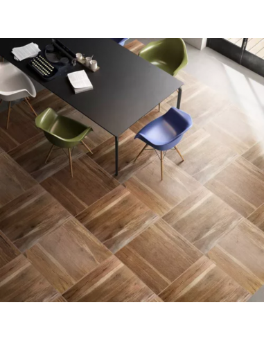 Cerámico Madera Eucalipto Marrón 56x56