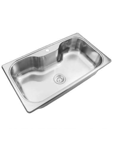 Pileta simple de acero inoxidable 304...