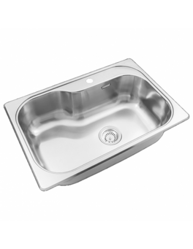 Pileta simple de acero inoxidable 304...