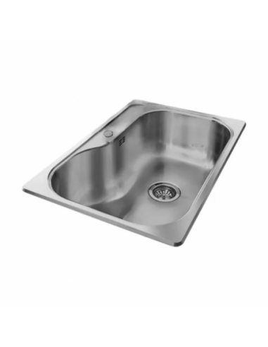 Pileta simple de acero inoxidable 304...