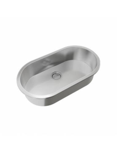 Pileta simple de acero 304 Curve SI77A