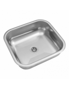 Pileta simple de acero 304 E37