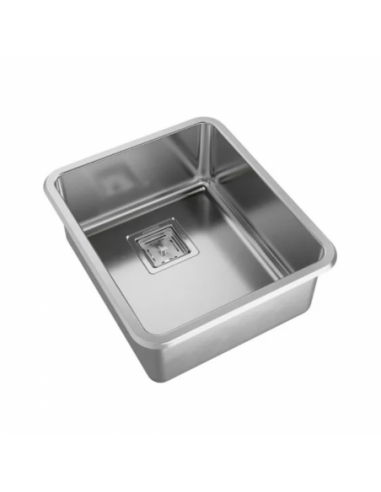 Pileta simple de acero 304 Q40 (con...