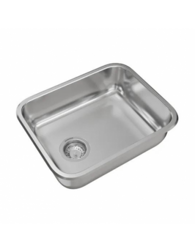 Pileta simple de acero 304 E44 (con...