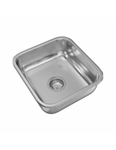 Pileta simple de acero 304 E37 (con...