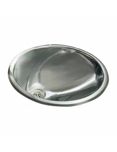 Pileta Vanitory acero BA340 lisa 34x14