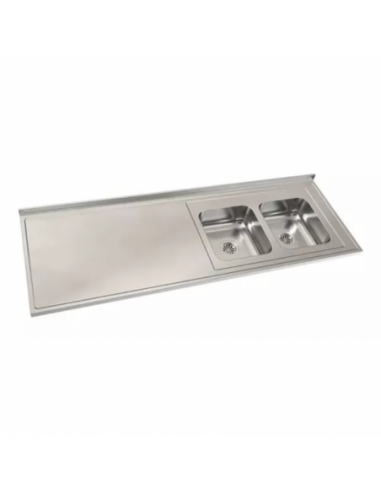 Mesada de acero 304 180 C37 DER con R