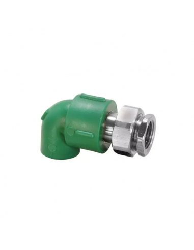 Codo a 90° con Tuerca Loca H de 20x1/2"