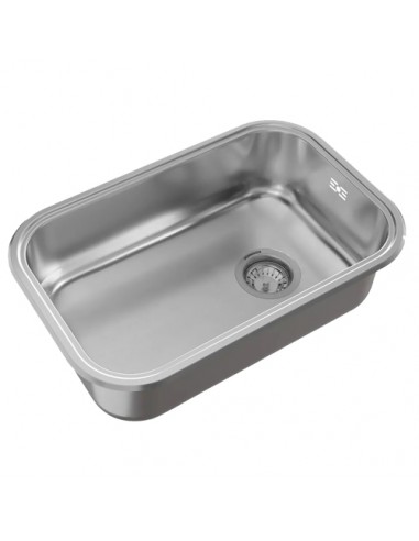Pileta simple de acero 304 Z52/18...