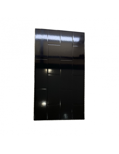 Céramico Subway Negro Brillante 31x53