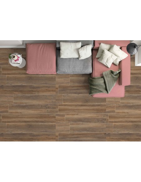Porcelanato Tendenza Ebony 19x118 Madera